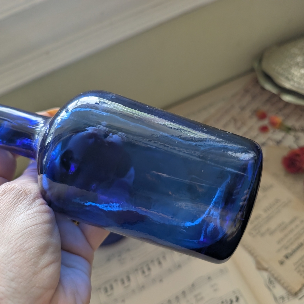 Cobalt Blue Glass Bottle & Tumbler Set - Picture 9 of 10